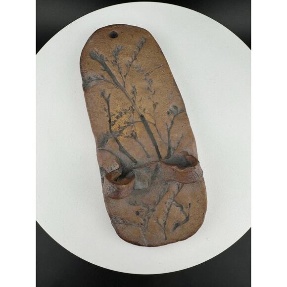 Handmade Pressed Flower Pottery Piece - Picture 2 of 6